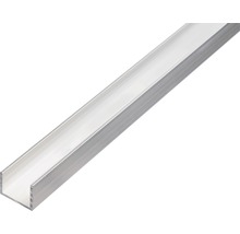 U-profil ALBERTS aluminium silver 30x20x2mm 1m