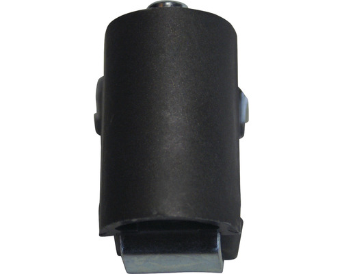 Rullstyrning av plast med metallinsats