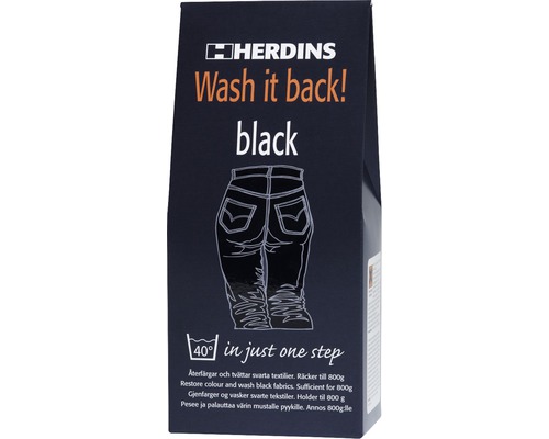 Textilfärg HERDINS Wash It Back svart Textilfärg HERDINS Wash It Back svart