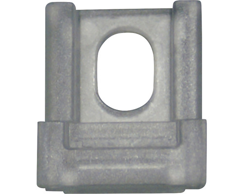 Fönsterbeslag av metall med rektangulär öppning