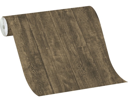 Tapetrulle med träplankmönster