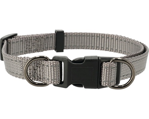Hundhalsband DOGMAN Iris justerbart 35-50cm grå