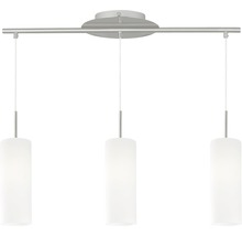 Taklampa med tre lampor och cylindriska lampskärmar