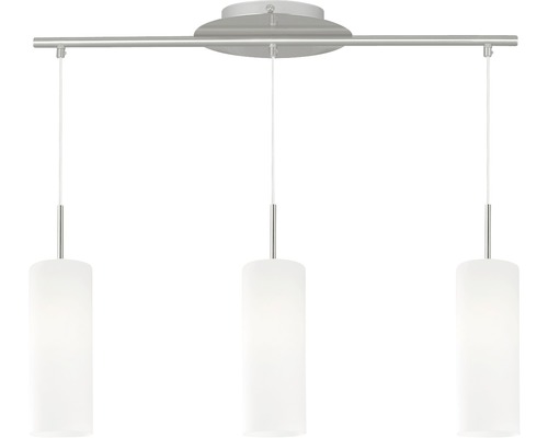 Taklampa med tre lampor och cylindriska lampskärmar