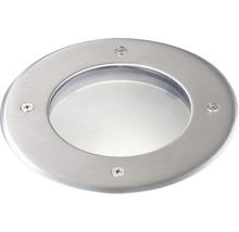 Rund infälld markspotlight av rostfritt stål