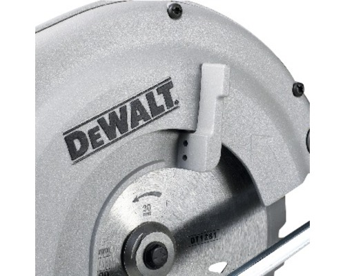 DeWALT logotyp på en cirkelsåg