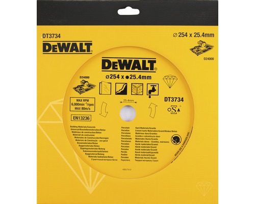 DeWalt Kapskiva diameter 254 gånger 25,4 millimeter