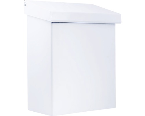 Vit brevlåda för väggmontering