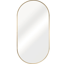 Oval spegel med ram