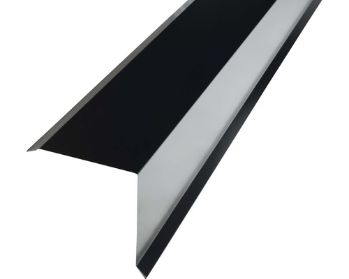 Vindskiveplåt PRECIT för takpanneplåt svart 1000 x 95 x 100 mm Vindskiveplåt av metall