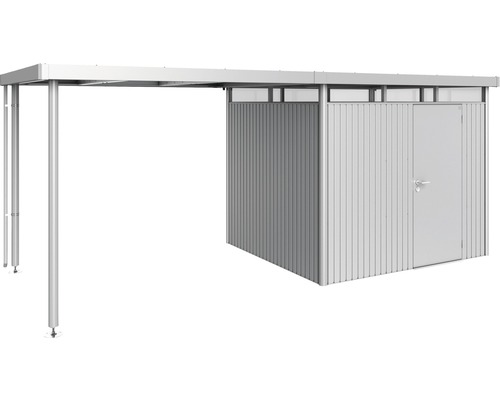 Metallförråd med carport
