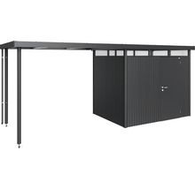 Stålförråd med carport