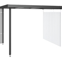 Fristående terrassöverdrag med lamellgardin