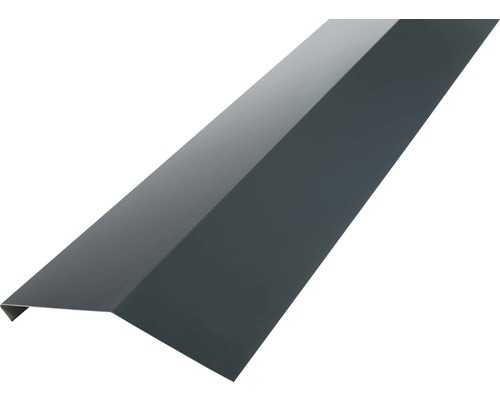 Fotplåt PRECIT utan fals antracitgrå 1000 x 108 x 90 mm Metalldäcklist