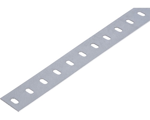 Plattstav ALBERTS Conceptor perforerad förzinkad 35x1mm 2m Hålband av metall med avlånga hål