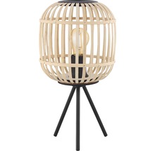 Bordslampa med bambuflätning och stativfot