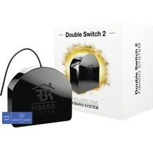 Fibaro Double Switch 2 med produktförpackning