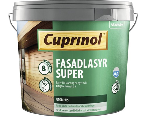 Fasadlasyr CUPRINOL Super 262 Black & Brown 5L Cuprinol Fasadlasyr Super i hink för utomhusbruk