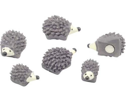 Magnet TRENDFORM Hedgehog grå 6-pack