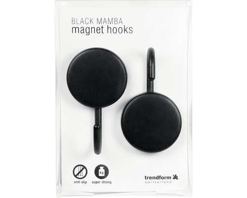 Black Mamba magnetkrokar, set med två stycken