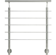 Räcke av rostfritt stål med horisontella fyllningsstänger