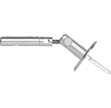 Väggfäste av metall med skruv