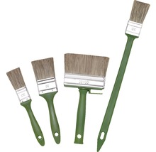 Set med fyra lackpenslar med plasthandtag