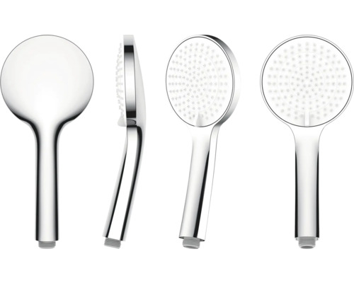 Handdusch från olika vinklar