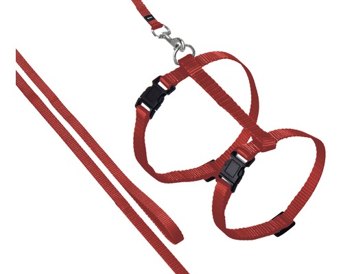 Kattsele KARLIE inkl. koppel Sport 110cm röd Kattsele KARLIE inkl. koppel Sport 110cm röd