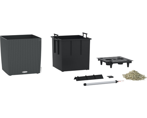 Blomkruka med bevattningssystem och tillbehör