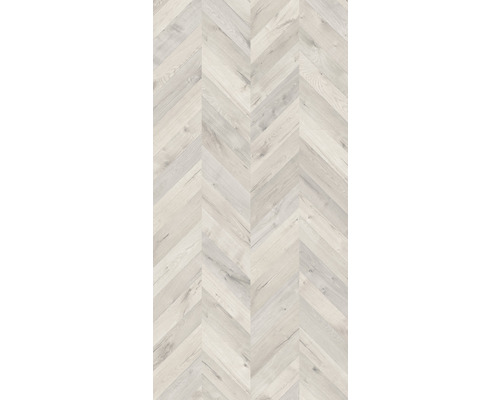 Ljust trägolv i fiskbensmönster