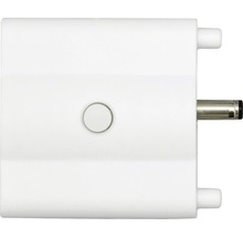 Vit adapterkontakt med tryckknapp