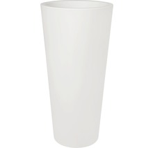 Vit blomkruka av plast