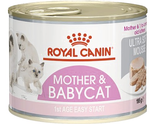 Kattmat ROYAL CANIN Mother & Babycat mousse 195g Royal Canin Mother and Babycat kattmat, 195 grams burk