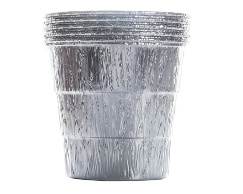 Stapel aluminium planteringsskålar för trädgårdsodling