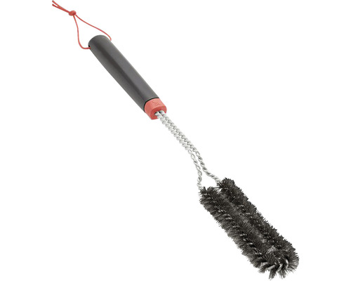 Grillborste med handtag och dubbla borsthuvuden