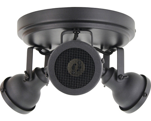 Taklampa med tre spotlights