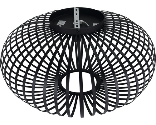 Taklampa av metall med öppen, sfärisk design