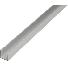 U-profil KAISERTHAL aluminium silver 12x8,6x12x1,3 mm 1 m-thumb-0