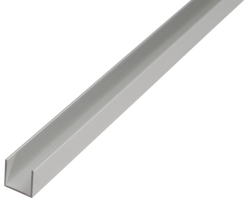 U-profil KAISERTHAL aluminium silver 12x8,6x12x1,3 mm 1 m-0