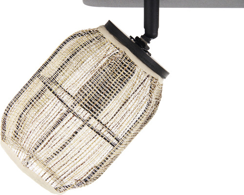 Takstrålkastare med flätad lampskärm