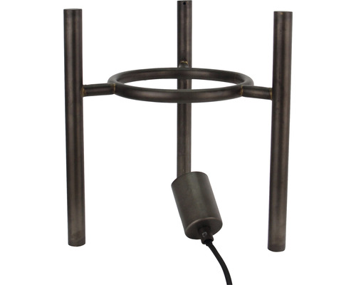 Metallram med ring och kabel