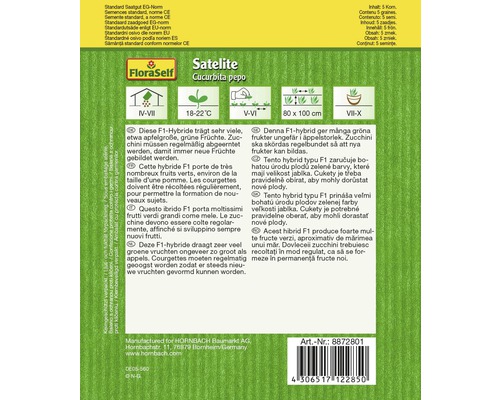 FloraSelf Satelite Cucurbita pepo fröförpackning