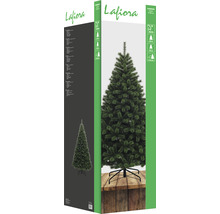 Förpackning av en Laflora konstgjord julgran