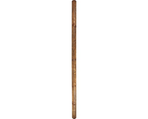 Staketstolpe fasad Ø10x250cm tryckimpregnerad brun Träpanel