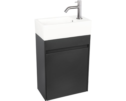 Tvättställ med underskåp och blandare för badrummet