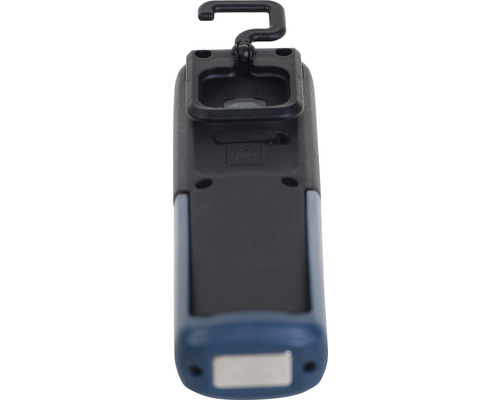 Baksidan av en arbetslampa med krok