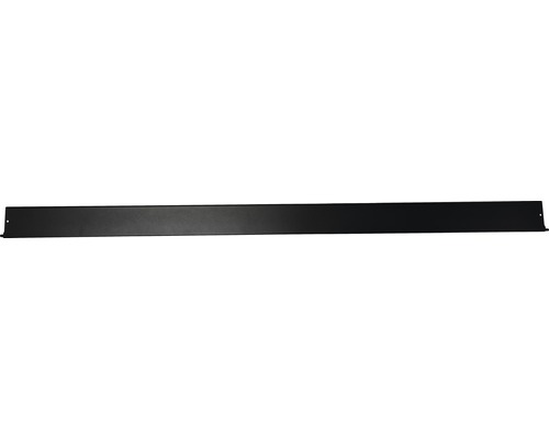 Svartlackerad platt metallprofil