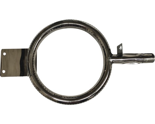 Rund brännare av metall för gasolgrillar