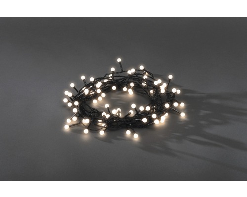 Ljusslinga med små, runda lampor